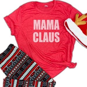 Mama Claus Christmas Unisex Soft Blend Tee